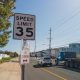 Seasonal changes to traffic lights and speed limits were made Friday along Route 35. (Photo: Daniel Nee)