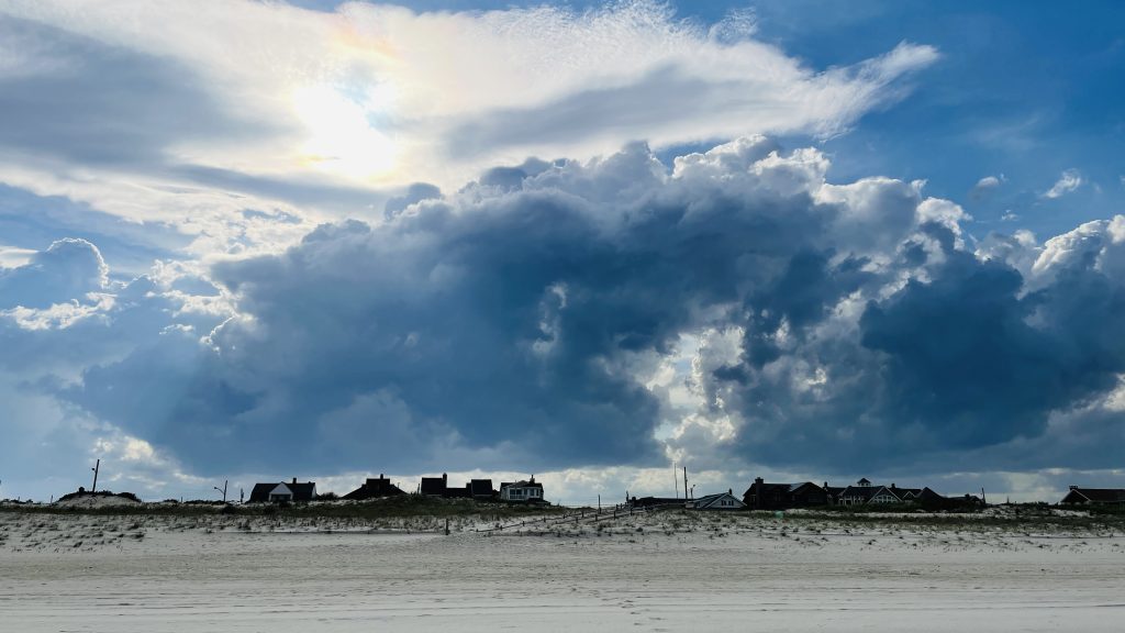 Stunning clouds formations over the oceanfront, Seaside Park, N.J., May 16, 2022.