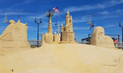 Sand sculptures in Seaside Heights, N.J., June 28, 2022. (Photo: Patricia Nee)