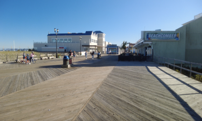 Looking south toward Dupont Avenue, where the Seaside Heights boardwalk will have its timber replaced, Fall 2022. (Photo: Daniel Nee)