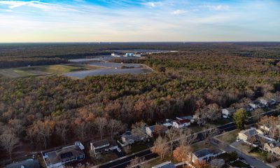 An aerial view of the former Ciba-Geigy chemical site, Toms River, N.J., Dec. 5, 2022. (Photo: Daniel Nee)