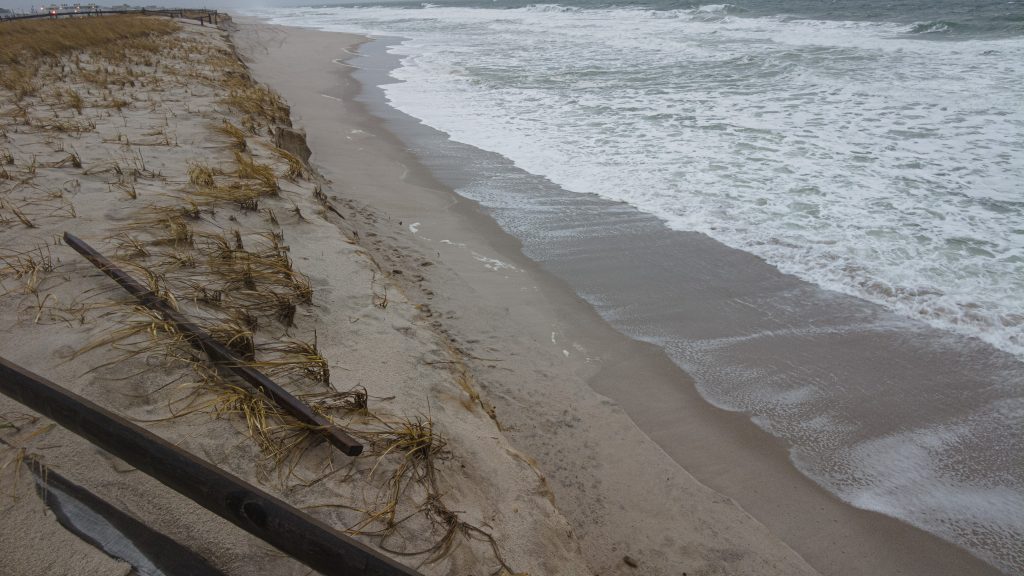 Beach erosion in Ortley Beach, N.J., Dec. 15, 2022. (Photo: Daniel Nee)