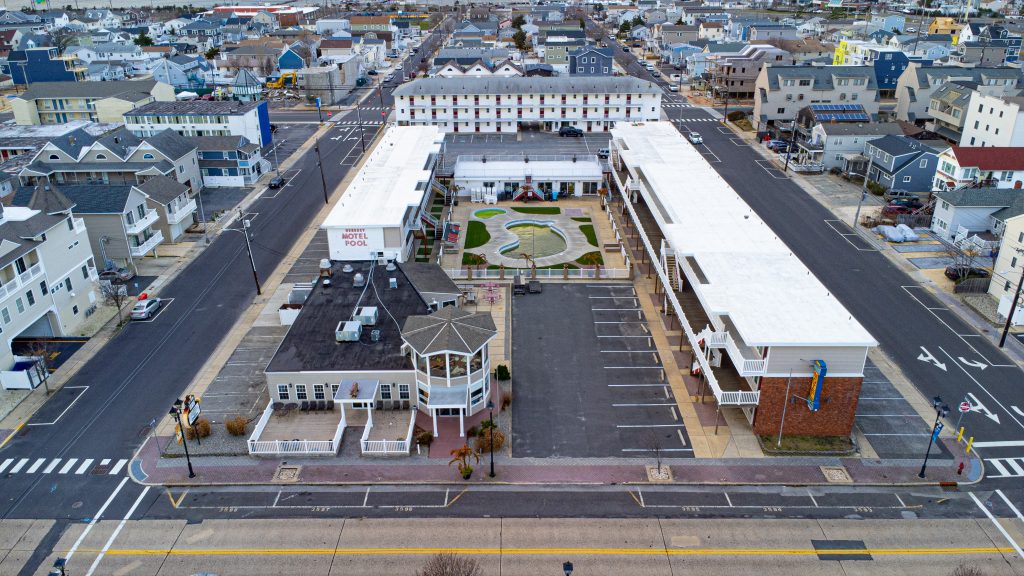 The Hershey Motel property, being offered for sale in Seaside Heights, Dec. 2022. (Photo: Daniel Nee)