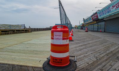Boardwalk replacement construction continues along the southern portion of the Seaside Heights boardwalk, Jan. 10, 2023. (Photo: Daniel Nee)