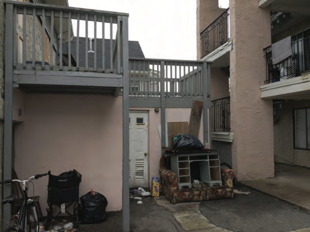 Poor conditions at 229 Franklin Avenue, Seaside Heights, included in a redevelopment report, Feb. 2023. (Credit: Borough of Seaside Heights)
