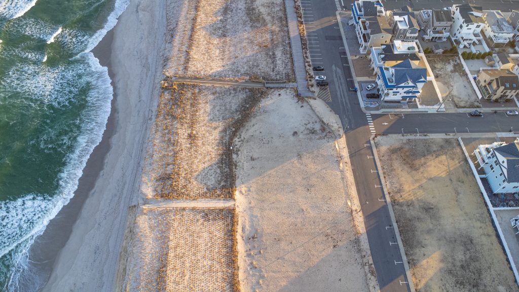 Dunes in Ortley Beach, Feb. 2023, prior to a renourishment project. (Photo: Daniel Nee)