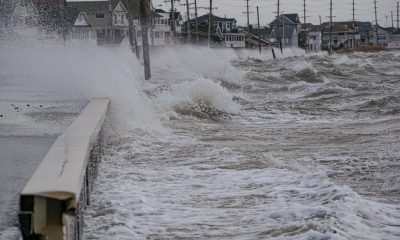 Wind-driven waves batter the Jersey Shore on Barnegat Bay, March 14, 2023. (Photo: Daniel Nee)