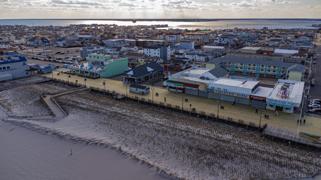 The southern portion of the 2023 Seaside Heights boardwalk replacement after completion, March 2023. (Photo: Daniel Nee)