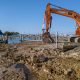 A shoreline project gets underway near the J Street Marina in Seaside Park, March 2023. (Photo: Shorebeat)
