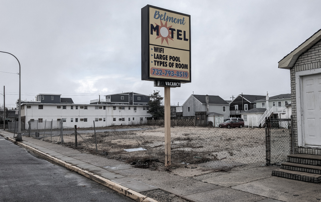 The former site of the Belmont Motel in Seaside Heights, N.J. (Photo: Borough of Seaside Heights)