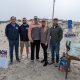Seaside Park officials, including Mayor John Peterson, man the beach sweeps there. (Photo: COA)