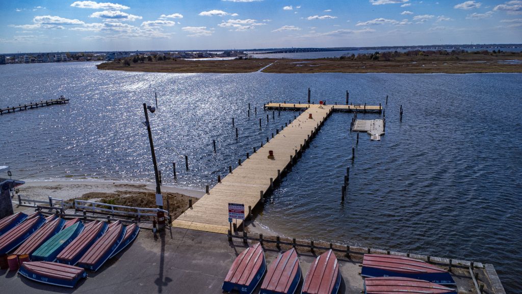 A new municipal dock is completed in Seaside Heights, N.J., 2023. (Photo: Shorebeat)