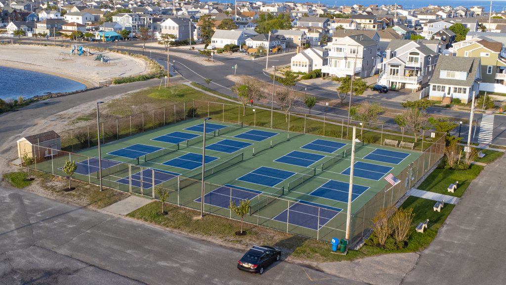 Lavallette's bayside pickleball courts. (Photo: Shorebeat)