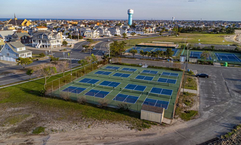 Lavallette's bayside pickleball courts. (Photo: Shorebeat)