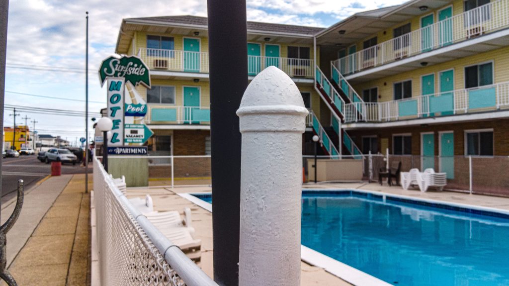 The Surfside Motel, at 200 Ocean Terrace, Seaside Heights, N.J., May 2023. (Photo: Shorebeat)