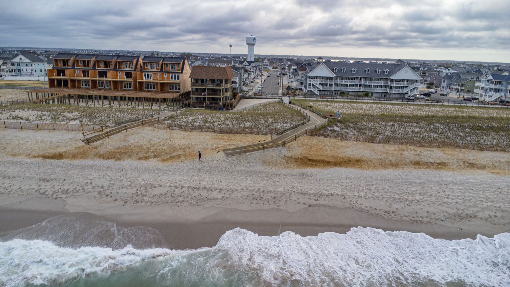 The beach entrance at Fifth Avenue in Ortley Beach, where some residents say dunes are too steep, June 2023. (Photo: Shorebeat)