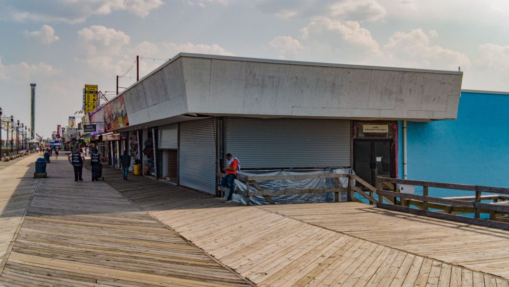 The site of a proposed restaurant and bar at 1219 Ocean Terrace, Seaside Heights, N.J. (Photo: Shorebeat)