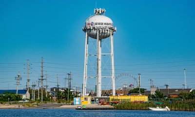 The Seaside Heights water tower and Sunset Beach. (Photo: Shorebeat)