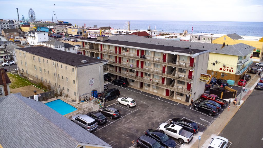 The Glendale Motel and Surfside Motel, Lincoln Avenue, Seaside Heights, Aug. 2023. (Photo: Shorebeat)