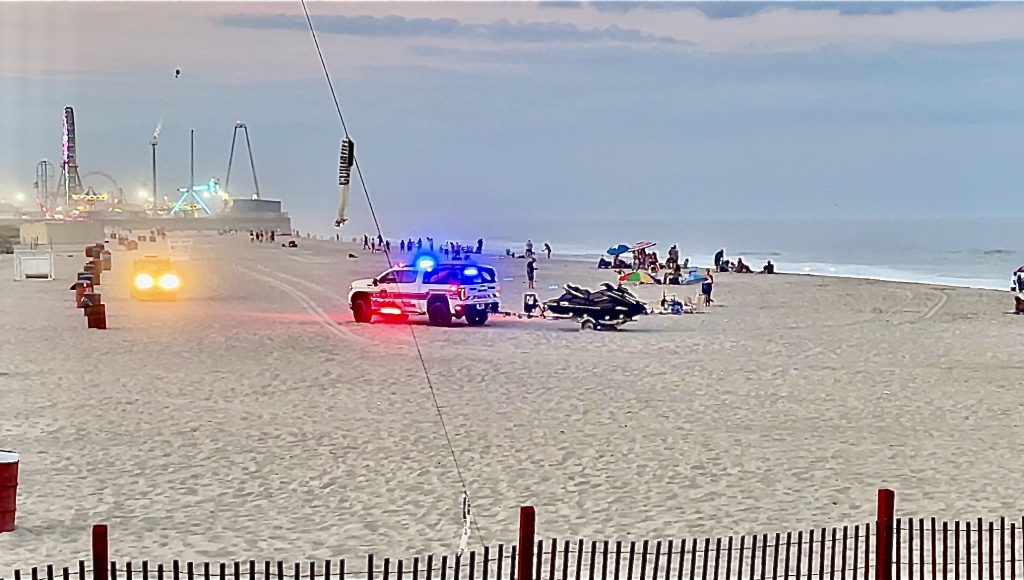 An after-hours rescue, Sept. 2023, in Seaside Heights, N.J. (Photo: Daniel Nee)