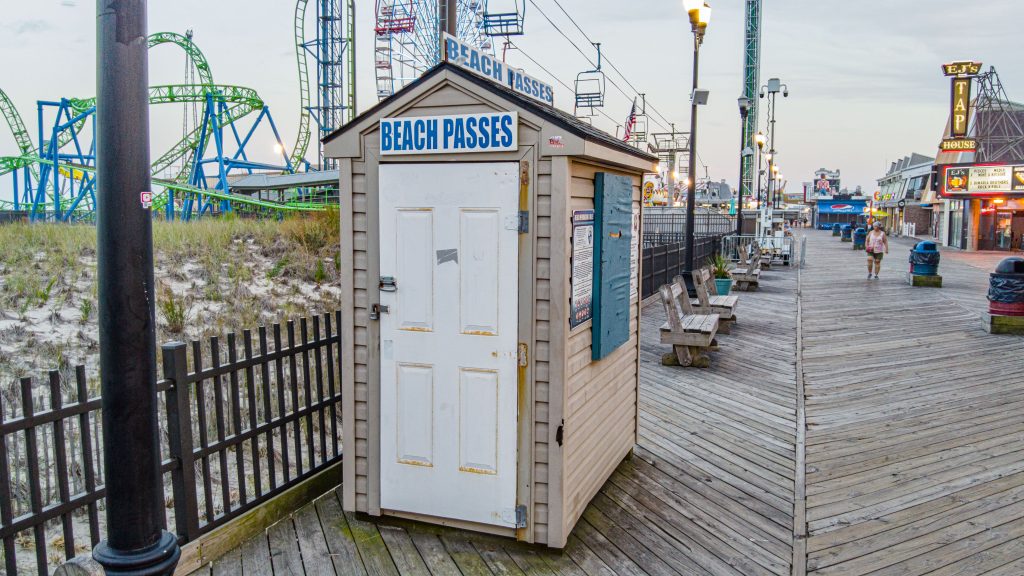 The Seaside Heights Beach Control/badge station. (Photo: Shorebeat)