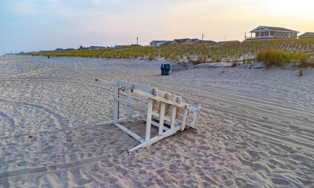 Lavallette beach on 'Tumbleweed Tuesday' 2023. (Photo: Shorebeat)