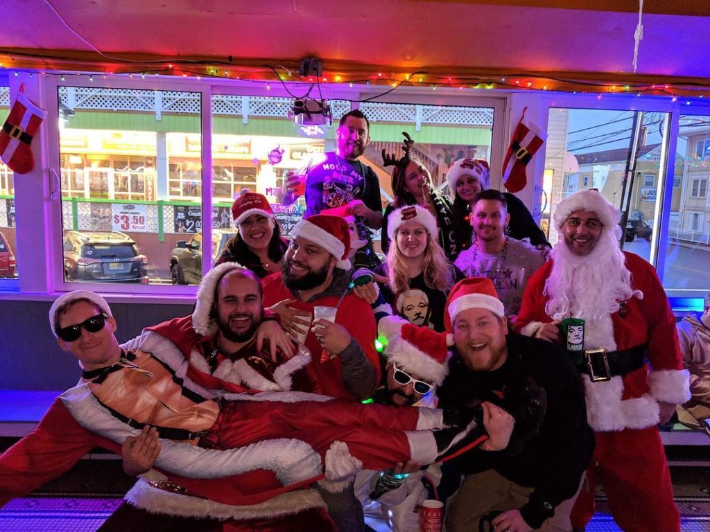 The annual 'SantaCon' event in Seaside Heights. (Photo: SantaCon/Instagram)