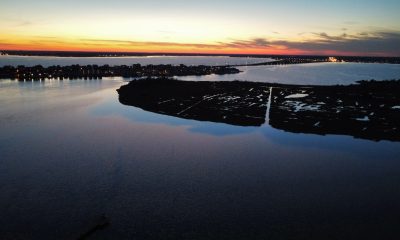 The sunset over Barnegat Bay, Jan. 5, 2024. (Photo: Shorebeat)
