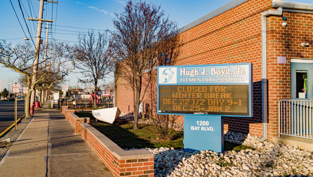 The Hugh J. Boyd elementary school in Seaside Heights, 2023. (Photo: Shorebeat)