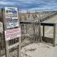 A beach entrance with Mobi-Mats in Seaside Park, March 2024. (Photo: Shorebeat)