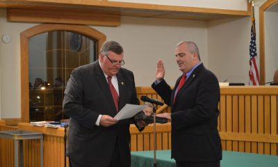 Councilman Kevin Geoghegan is sworn in as council vice president, Jan. 3, 2017. (Photo: Daniel Nee)