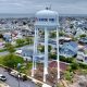 Seaside Park's repainted water tank, May 2024. (Photo: Shorebeat)