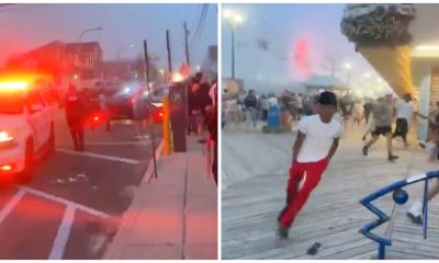 A fracas on the Seaside Heights boardwalk, Memorial Day Weekend 2024. (Source: @4ever_Stressed/ X)