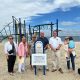 The dedication ceremony for the new Brooklyn Avenue Playground, on the bayfront in Lavallette. (Photo: Anita Zalom)
