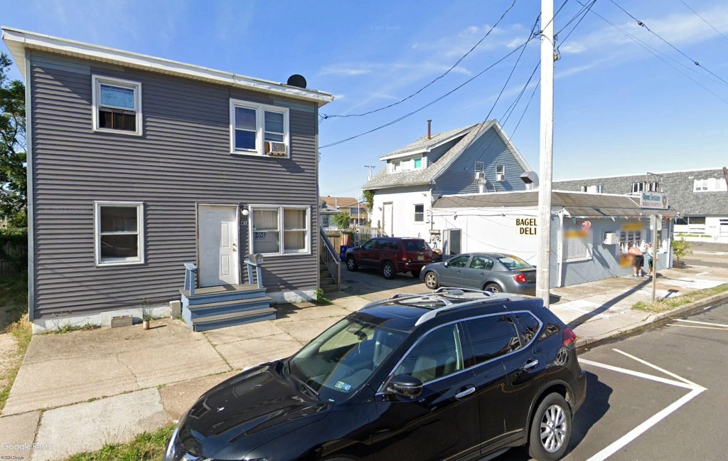 The properties at 1916-18 Boulevard and 41 Porter Avenue, Seaside Park. (Credit: Google Earth)