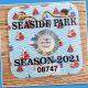 A 2021 Seaside Park season beach badge with security features. (File Photo)