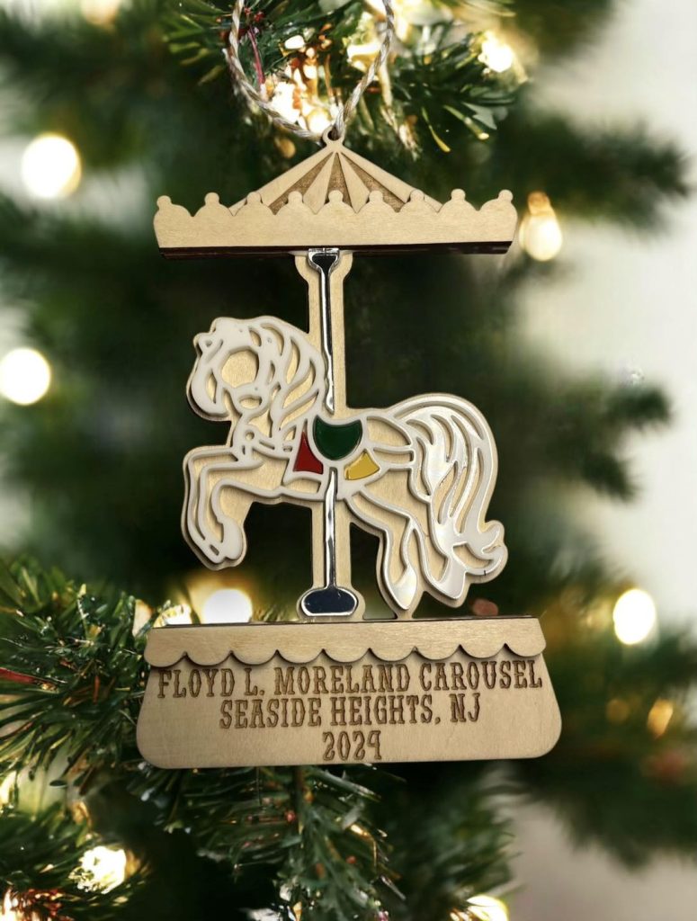 Seaside Heights Carousel ornament, 2024. (SSH Historical Society)