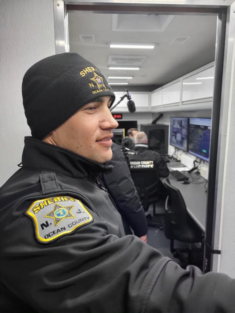 The Ocean County Sheriff's Department mobile command center, Seaside Heights, Dec. 13, 2024. (Credit: OCSD)