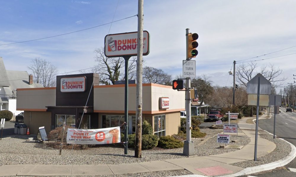 The Dunkin' Donuts store on the corner of Route 88 and Arnold Avenue near the Point Pleasant Canal bridge. (Credit: Google Earth)