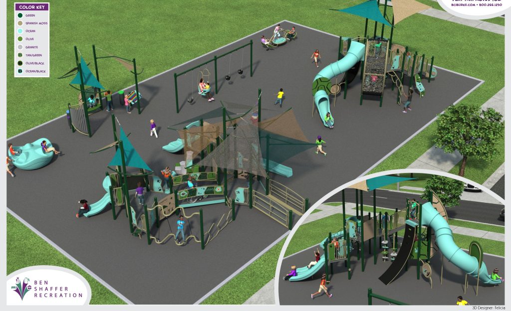 The proposed Jake's Law playground at Chandler Field, Lavallette, N.J. (Credit: Lavallette Borough)