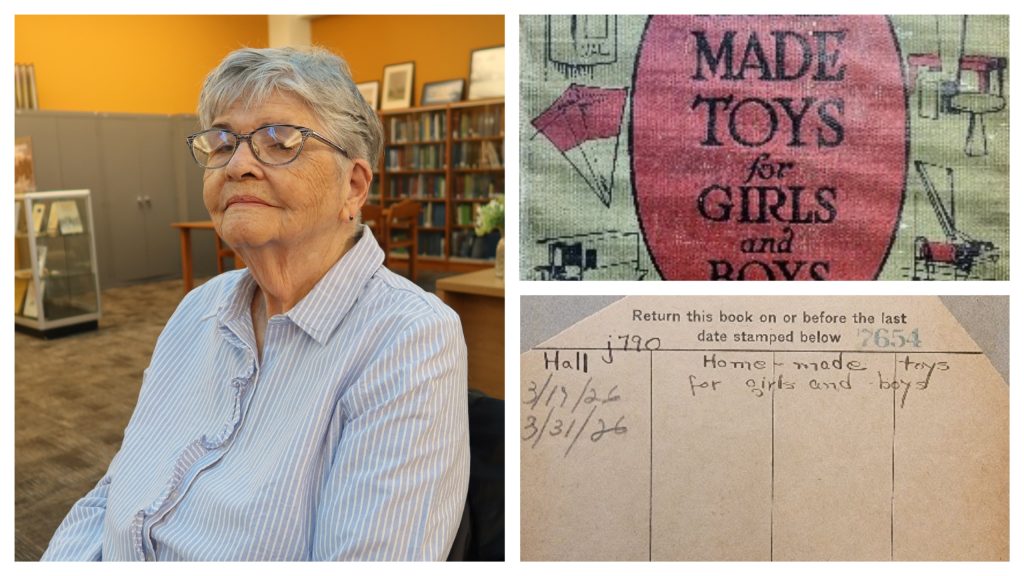 Local resident Mary Cooper located a book borrowed from the Ocean County Library in 1926 by her grandfather. (Photo: Ocean County Library)