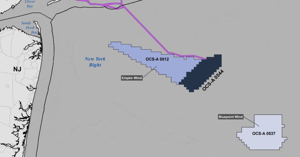 Vineyard Mid-Atlantic offshore wind zone. (Credit: BOEM)