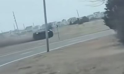 A motor vehicle accident on the Route 37 Causeway in Seaside Park, N.J., March 16, 2025. (Credit: Jersey Coast Emergency News/ Facebook)