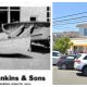 The former Hankins wooden boat building, Lavallette, N.J. (Credit: Ocean County Historical Society/ Google Earth)