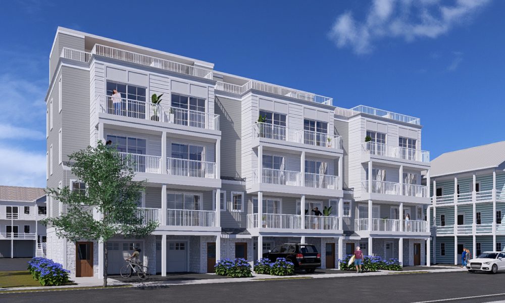 Townhomes proposed to replace the Sea Breeze Motel, 1502 Boulevard, Seaside Heights, N.J. (Credit: Mike Loundy)