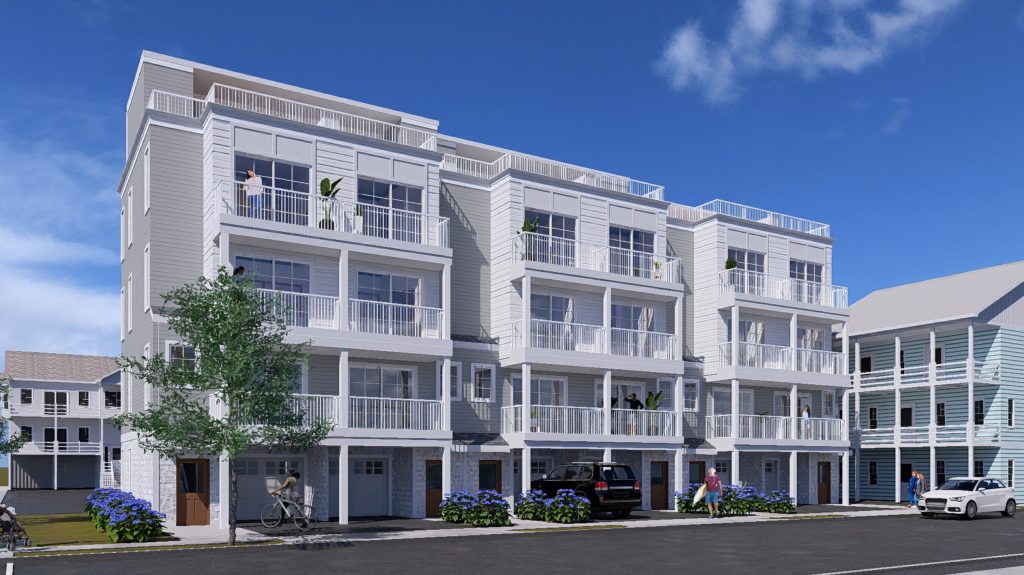 Townhomes proposed to replace the Sea Breeze Motel, 1502 Boulevard, Seaside Heights, N.J. (Credit: Mike Loundy)