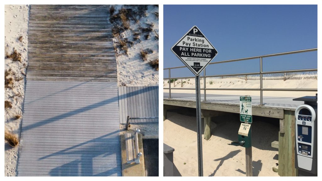 Seaside Park boardwalk/parking areas. (Photos: Shorebeat)